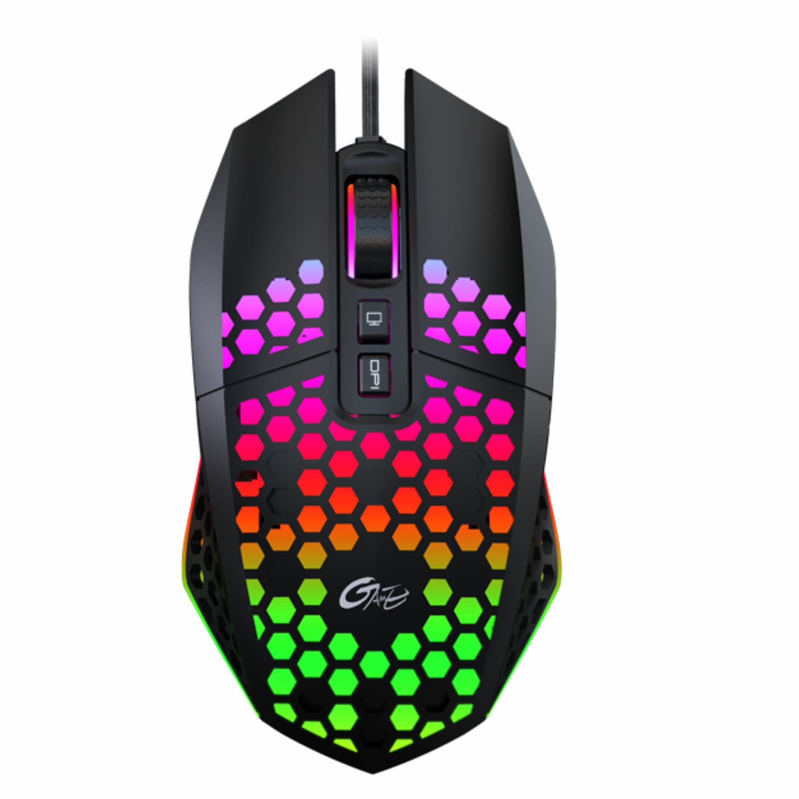 X801 Wired Mouse Hole Hollow Luminous Desktop Computer Notebook Office Game Competition 8000Dpi