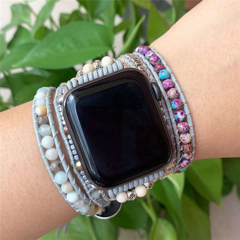 Natural Stone Multi-layer Winding Bracelet Strap