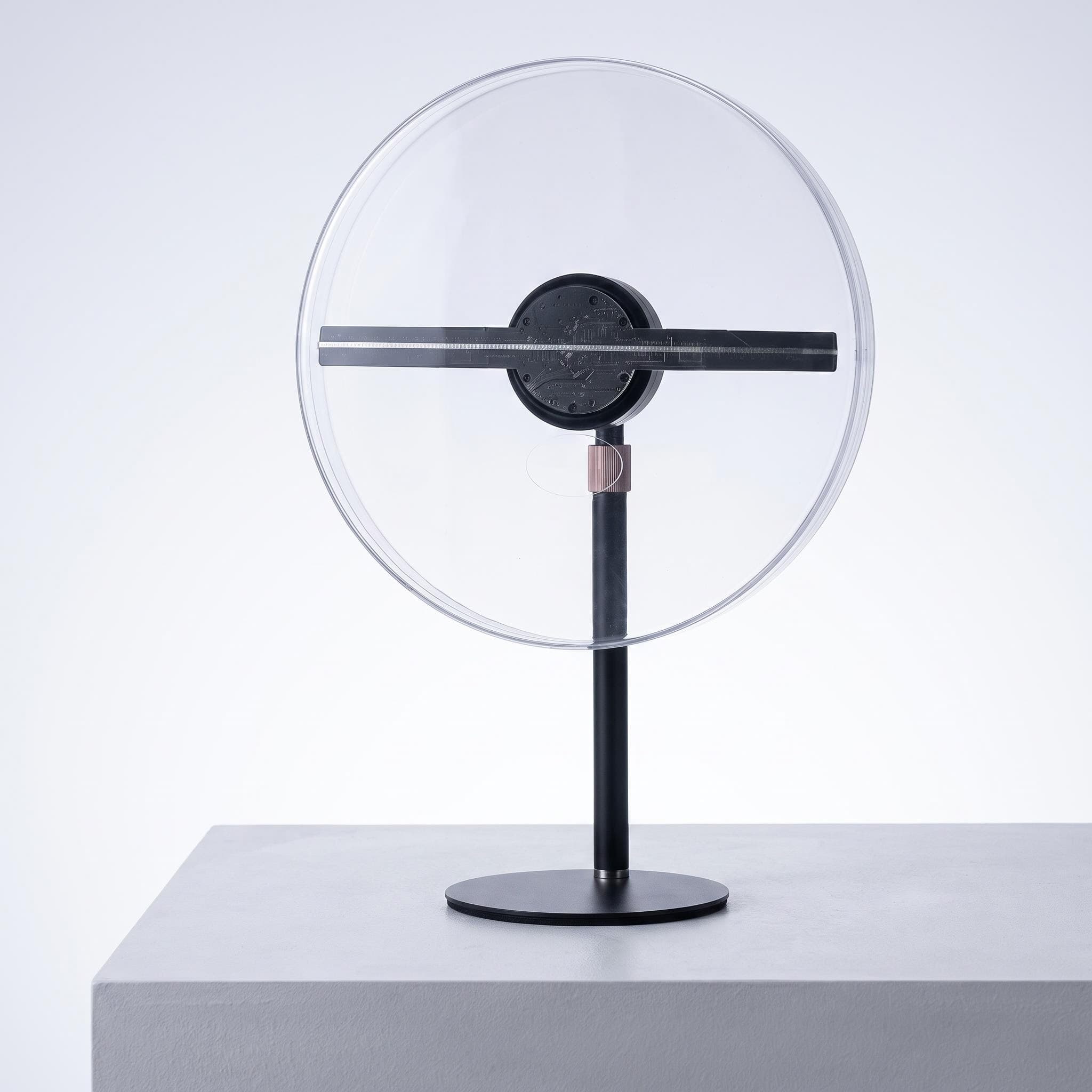 Wiilala Disesktop 3D Hologram Fan 3D Circle App Hologram Advertising Display HD Lights 11.81  WiFi Holographic LED Fan Creative Advertising Design Store Sign