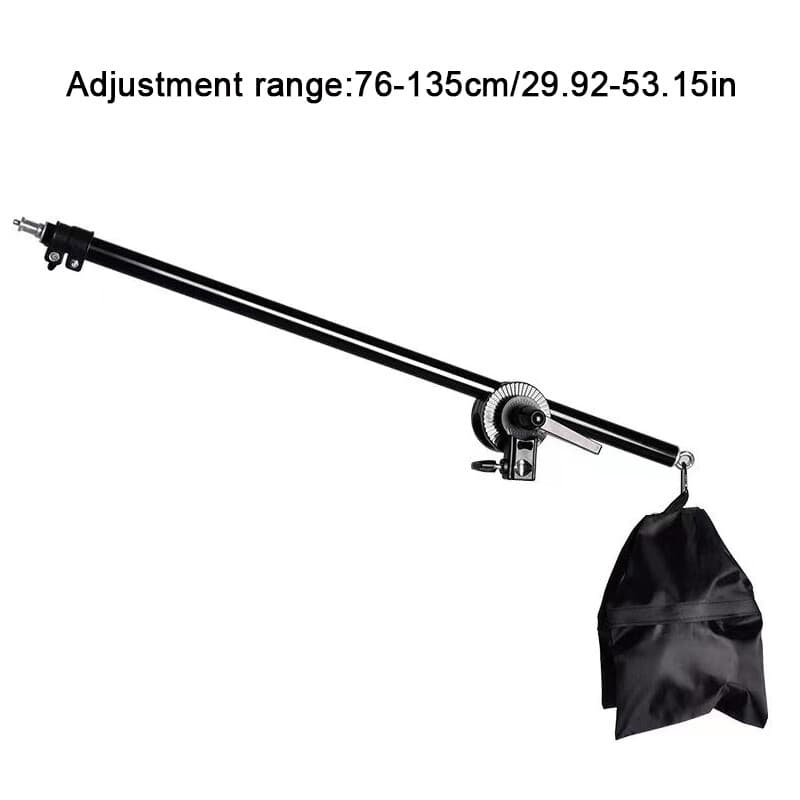 Studio Photo Video Light Stand Telescopic Boom Arm Holder 360 With Sandbag -UK