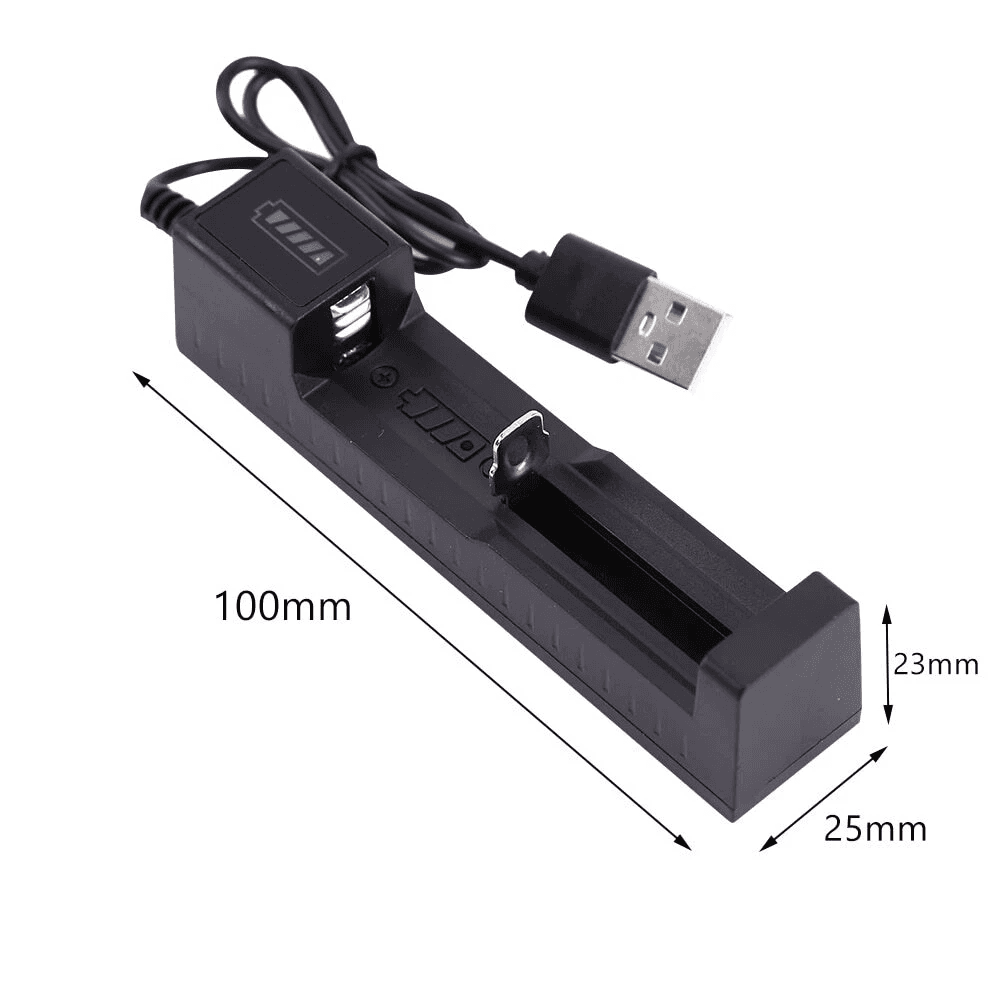 4 Pack 1300 MAh 16340 RCR123A Rechargeable 3.7 V Ion Battery USB Battery Charger