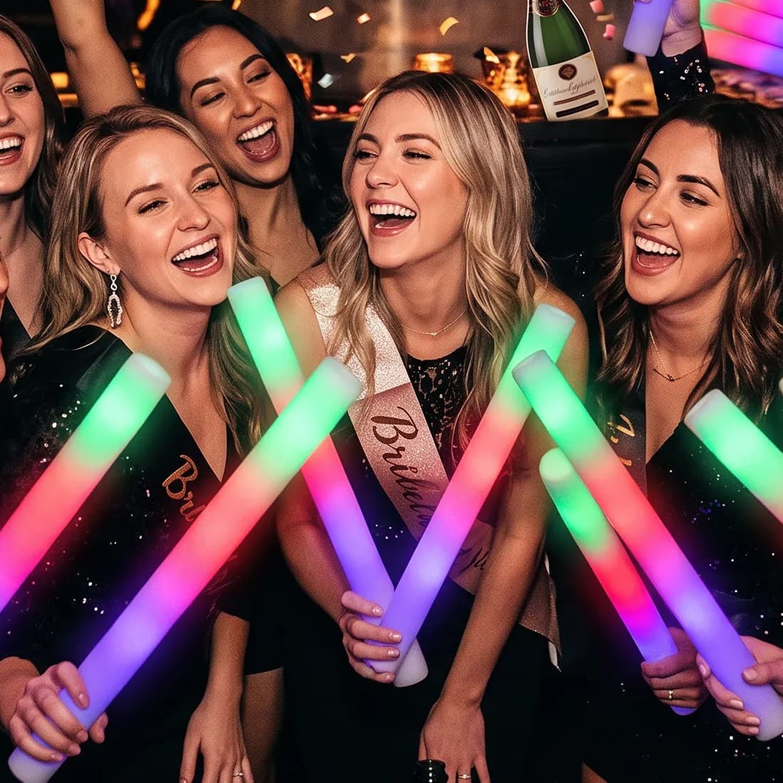 40pcs LED Foam Glow Sticks Party Wedding Flashing LED Light Stick Light-up Wand