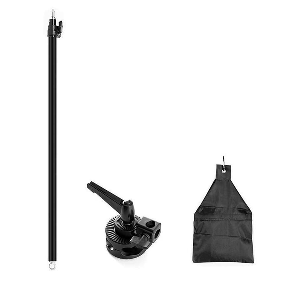 Studio Photo Video Light Stand Telescopic Boom Arm Holder 360 With Sandbag -UK