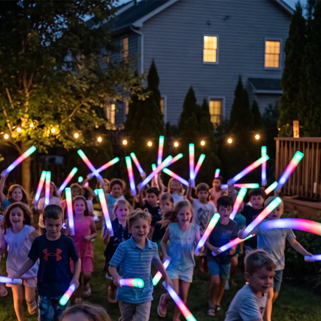 40pcs LED Foam Glow Sticks Party Wedding Flashing LED Light Stick Light-up Wand