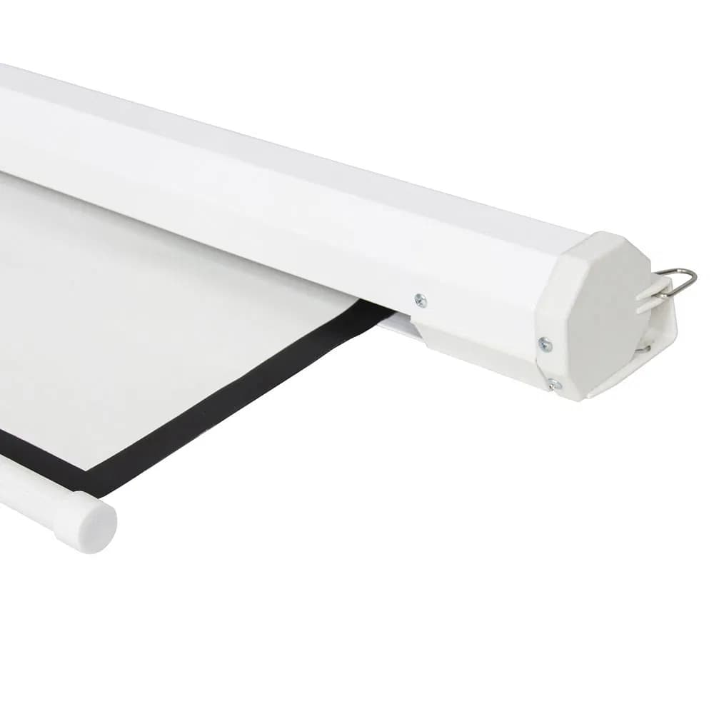 100" 4:3 80" x 60" Viewing Area Motorized Projector Screen with Remote Control Matte White